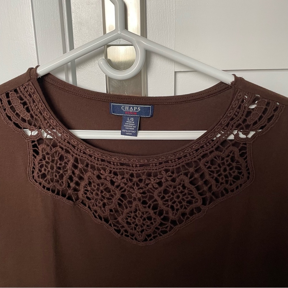 Ladies Elegant Top by Chaps Ralph Lauren - Picture 2 of 4